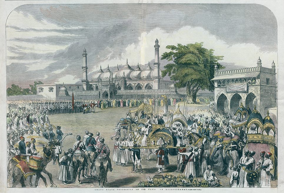 India, Grand State Procession of the Nawa of Moorshedabad, 1857