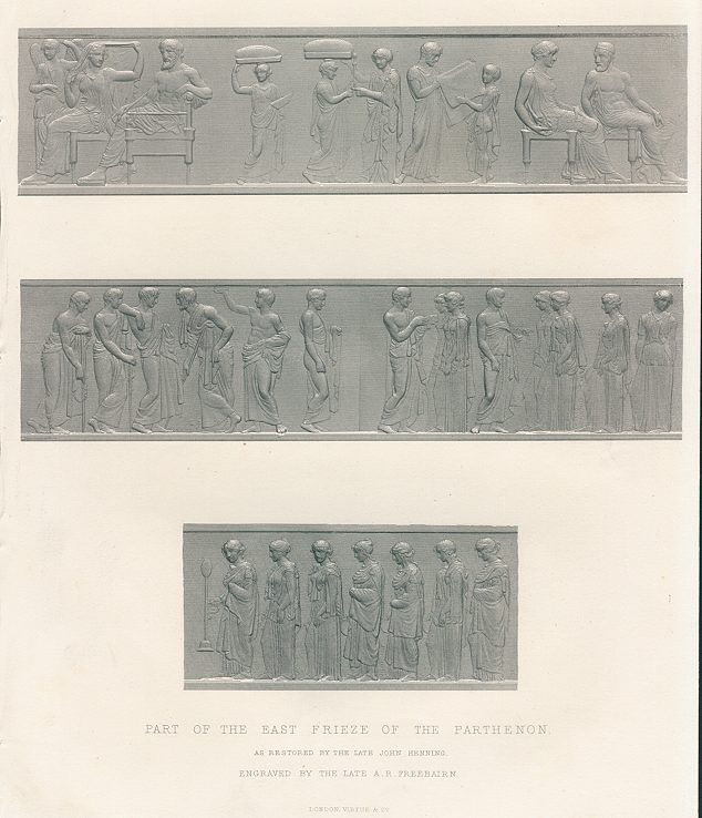 Parthenon Frieze, sculpture by John Henning, 1866