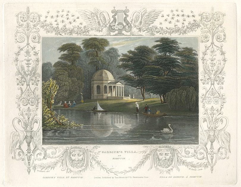 Middlesex, Garrick's Villa, at Hampton, 1830