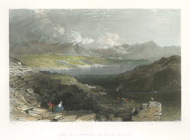 Holy Land, Lake of Tiberias, or Sea of Galilee, 1837