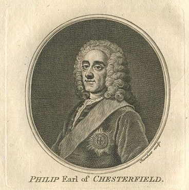 Philip Stanhope, 4th Earl of Chesterfield, portrait, 1759