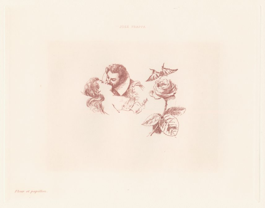 Fleur et Papillon, by Jose Frappa, 1898