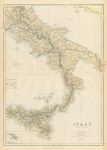 South Italy map (with Malta), 1882