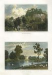 Wales, Montgomery & Glan Severn house, (2 views), 1830