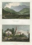 Wales, Cader Idris & Llanfachreth Church, (2 views), 1830