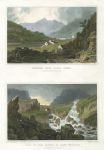 Wales, Snowden, from Capel Curig & Fall of the Ogwen, (2 views), 1830