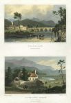 Wales, Dolgellau & Llanelltyd Church, (2 views), 1830