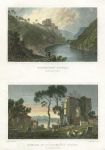 Wales, Kilgerran Castle & St.Dogmael's Priory, (2 views), 1830