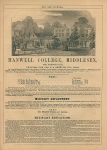 Middlesex, advert for Hanwell College, c1870