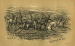 Horse racing, cantering to the post, 1894