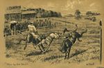 Horse racing, won by his heels, 1894