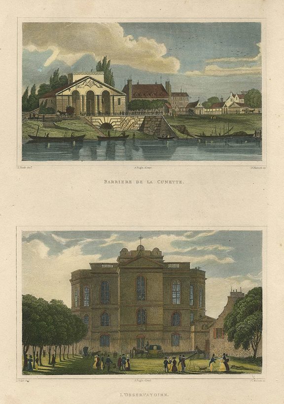 Paris, Barriere de la Cunette & L'Observatoire, 1840