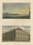 Paris, Vue du Pont d'Austerlite & Nouveau Theatre Feydreau, 1840