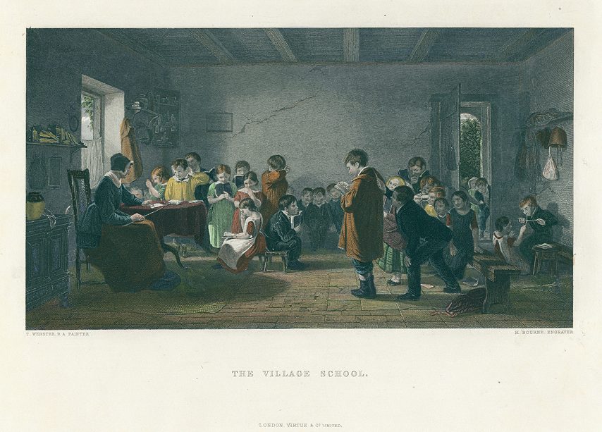 The Village School, after Thomas Webster, 1865