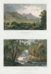 Wales, Tremadoc and Rhaiadyr Du, (2 views), 1830