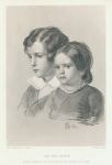 Lad and Lassie, (children) after Landseer, 1877