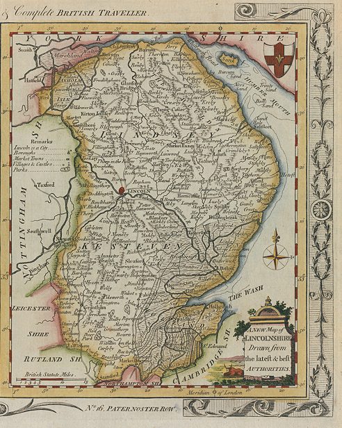 Lincolnshire map, 1784