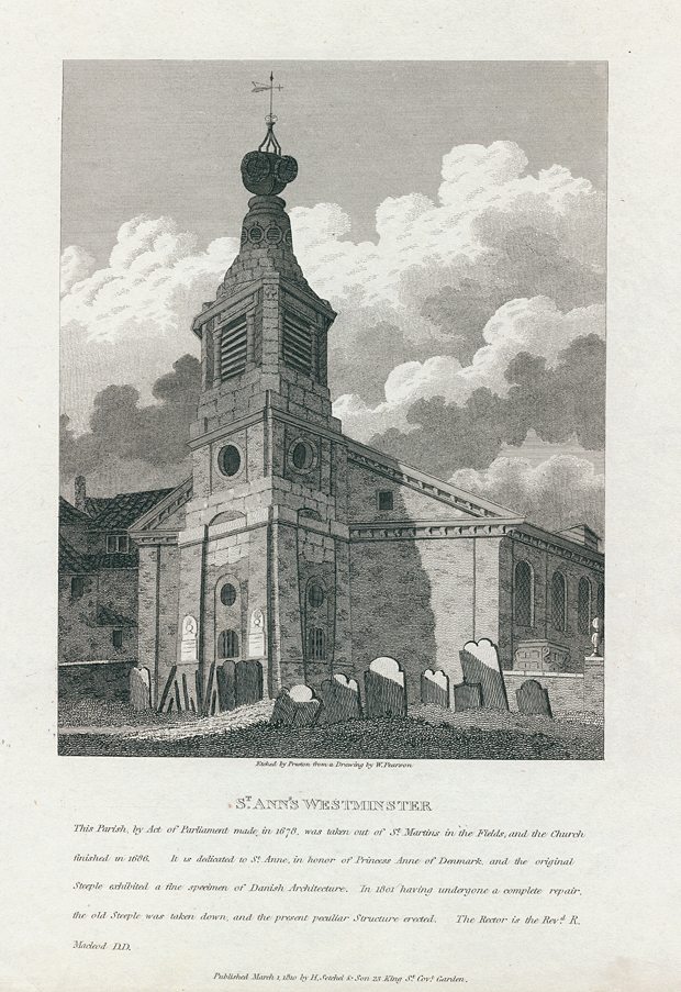 London, St Ann's, Westminster, 1810