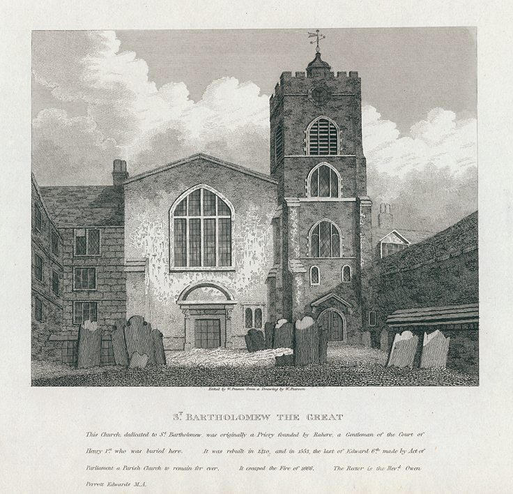 London, St. Bartholomew the Great, 1810