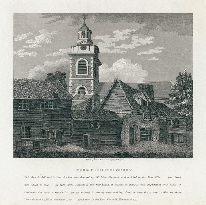 London, Christ Church, Blackfriars Road, Southwark, 1810