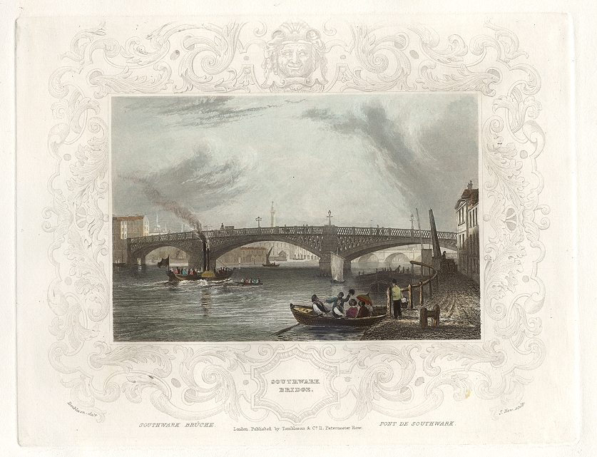 London, Southwark Bridge, 1830