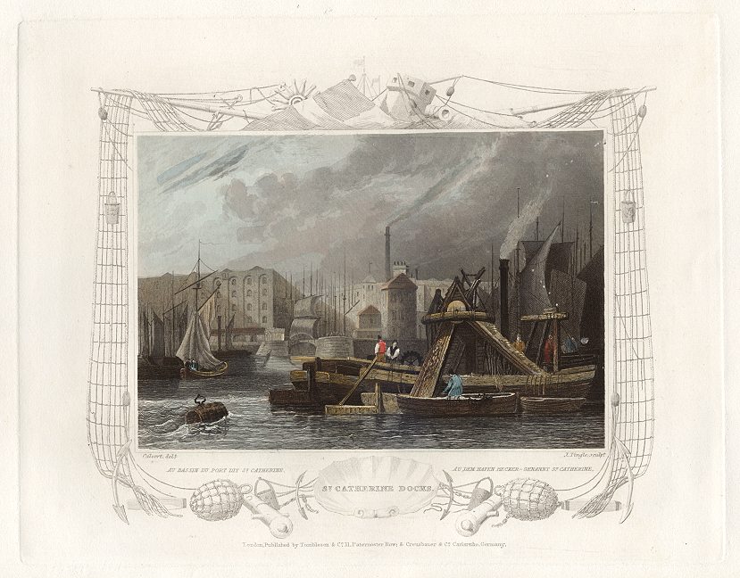 London, St Catherine Docks, 1830