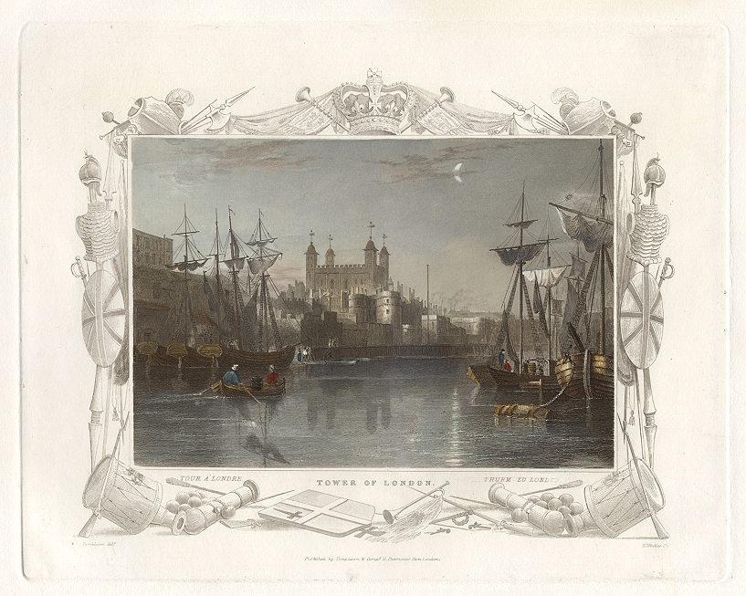 London, Tower of London, 1830