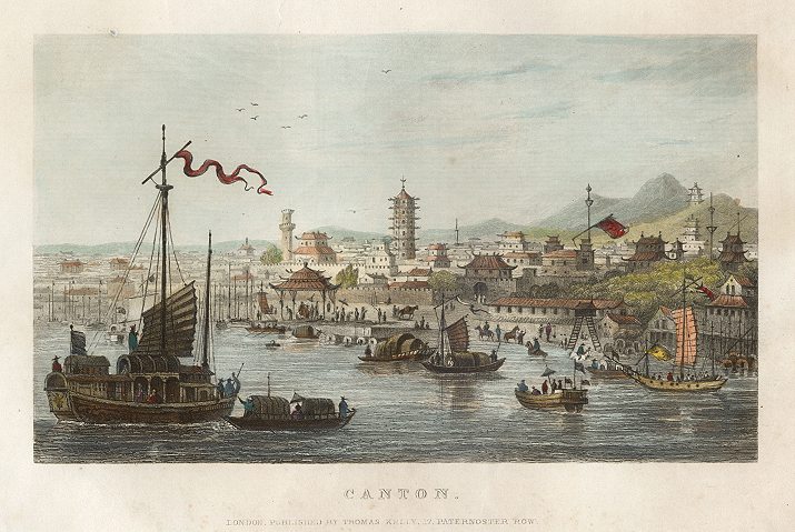 China, Canton view, 1843