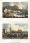Wales, Barmouth & Rhuddlan Castle, (2 views), 1830