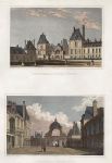 Paris, Fontainebleau (2 views) , 1840