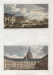Paris, Barriere St Denis & Hotel des Invalides, 1840