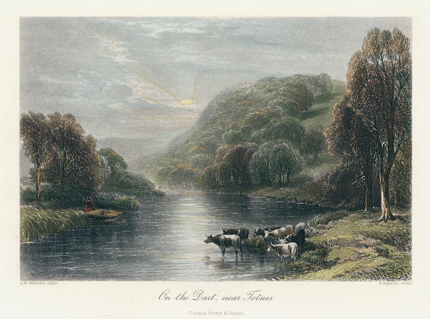 Devon, River Dart, near Totnes, 1875