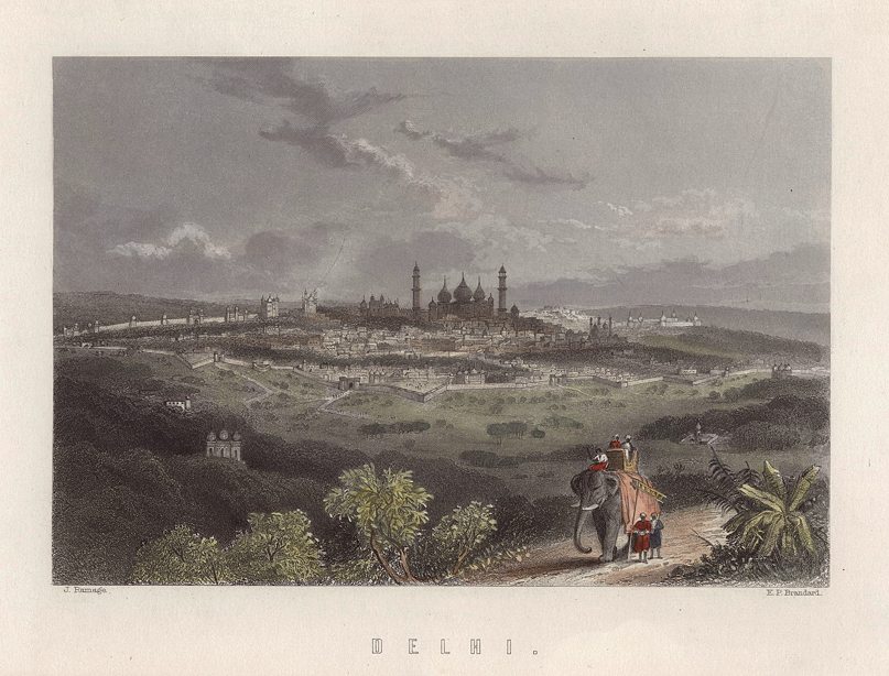 India, Delhi view, about 1880