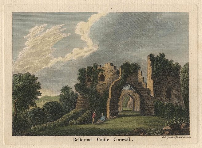 Cornwall, Restormel Castle, 1785