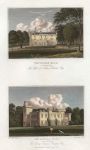 Lancashire, Thurnham Hall and Childwall Hall (2 views), 1829