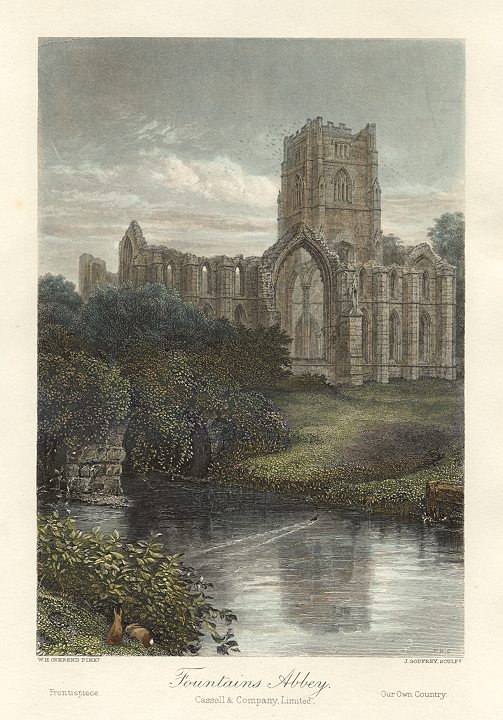 Yorkshire, Fountains Abbey, 1865