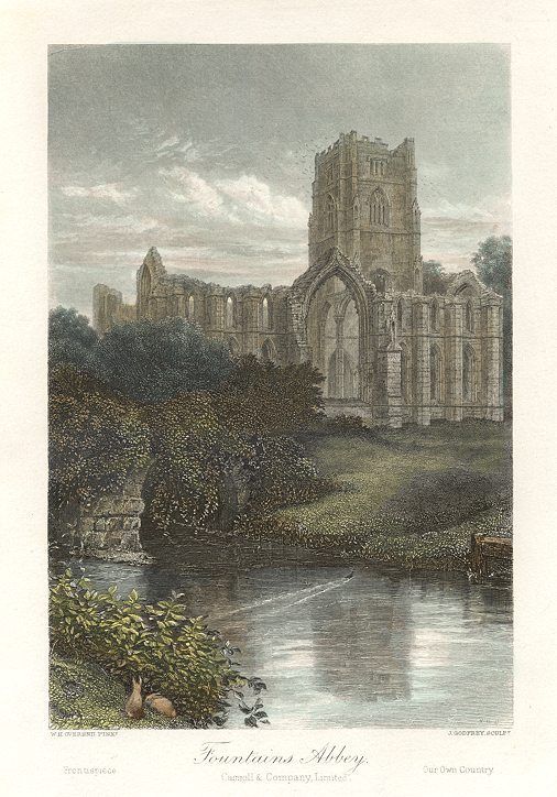 Yorkshire, Fountains Abbey, 1865