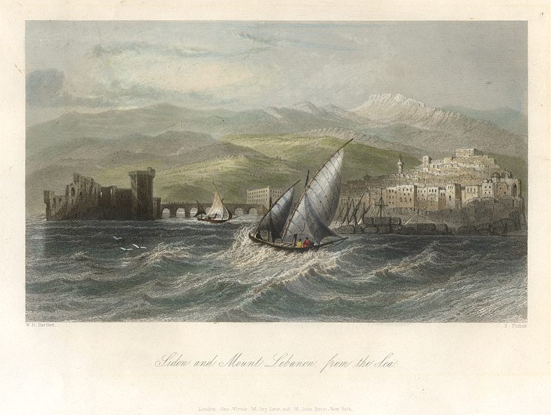 Lebanon, Sidon and Mount Lebanon, 1845