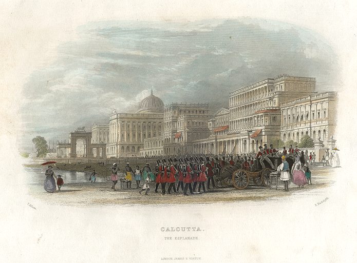 India, Calcutta Esplanade, 1845