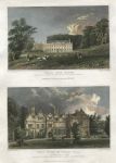 Essex, Weald Hall & Spains Hall, (2 views), 1834