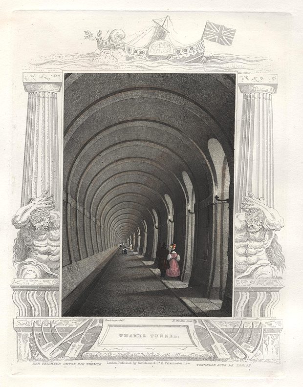 London, Thames Tunnel, 1830