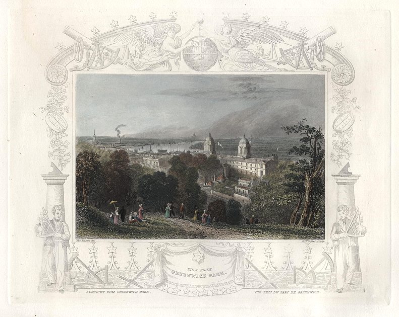 London, view from Greenwich Park, 1830