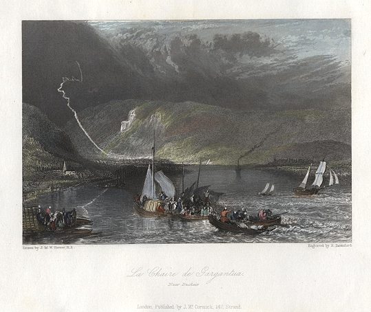 France, La Chaire de Gargantua, near Duclair, 1837