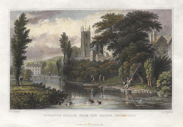 Devon, Tiverton Church, 1832