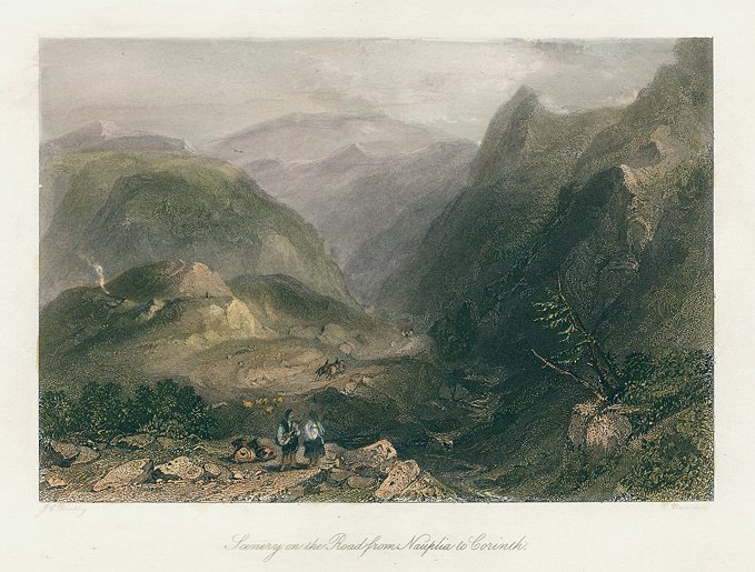 Greece, the road from Nauplia to Corinth, 1853