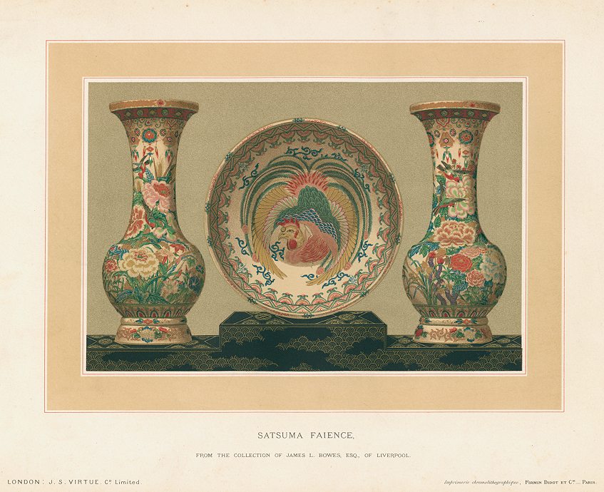 Satsuma Faience, chromolithograph, 1881