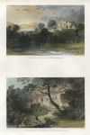 Northumberland, Lilburn Tower & Warkworth Hermitage, 1835