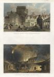 Northumberland, Hexam Market Place & Lymington Iron Works, 1835