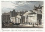 London, Whitehall, Melbourne House and part of Treasury, 1831