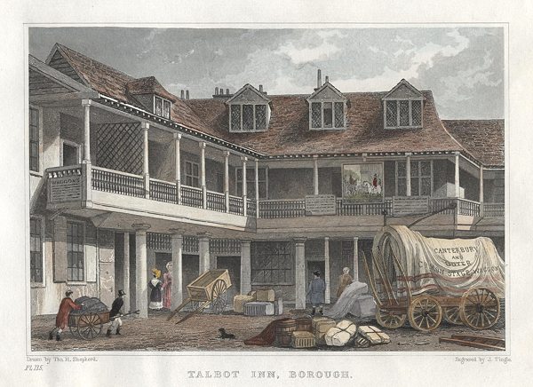 London, Talbot Inn, Borough, 1831